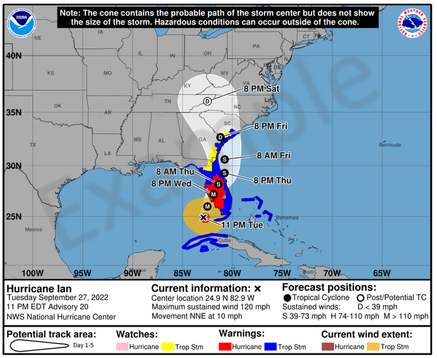 National Hurricane Center Experimental Tropical Cyclone Forecast Cone ...